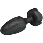 PRETTY LOVE - PLUG ANAL VARIAN AVEC LUMIÃRE LED NOIR 10,8 CM